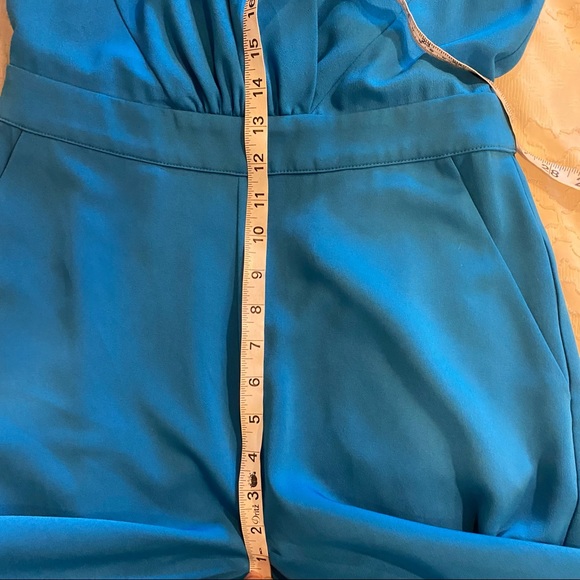Bebe jumpsuit 8 blue zipper pockets - Picture 9 of 13